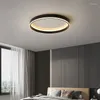 Luzes de teto moderna circular lâmpada led minimalista preto branco com luminárias de escurecimento para quarto sala de estar jantar