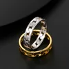 Trouwringen Hip Hop Echt 925 Sterling Zilveren Stempelring Luxe Volledige Kubieke Zirkoon Iced Out Mannen Vrouwen Vinger Punk Cubaanse Ringen Maat 7-10 Unisex 231214