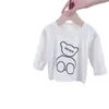 2023 New Product 1-3-4 Year Old Spring and Autumn Baby Children's Shirt+t-shirt+pants Three Piece Set