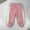 Marque bébé survêtements enfants vêtements de marque hiver ensemble de velours épaissi taille 90-130 hiver fille garçon manteau et pantalon Dec05