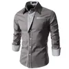 Camicie eleganti da uomo Camicia da uomo slim fit bianca a righe da uomo 2023 Camicia da uomo slim fit da lavoro a maniche lunghe Nera Abbigliamento sociale Camisa Masculina Vetement Homme