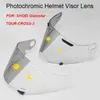 Cycling Helmets P ochromic Visor for SHOEI Glamster CPB 1V TOUR CROSS3 Retro Helmet Lens Capacete De Moto Autochromic Shield 231213