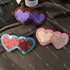 Colorful Heart Hair Clips Letter Spring Clip for Women Diamond Girls Barrettes Lovers Birthday Gift