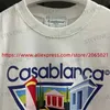 Men's T-Shirts 2024ss Casablanca Tennis Club T Shirt Men Women Top Quality Inverted Triangle Architectural Printing T-shirt Top Tees T231214