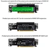 Computerkabels PCIe 4.0 Channel Splitter Expansion Riser Card 8 4 4Hyper Ultra Quad Vroc M.2 NVME -poort