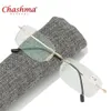 Super Light Folding Flexible Memory Titanium Rimless Reading Glasses Oculos de Grau1 0 1 5 2 0 2 5 3 0 3 5 Solglasögon299H