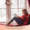 فيلم نافذة الستار لفصل الشتاء الشفاف تقلص العزل ذاتي لاصق الحماية من الحرارة الداخلية قابلة لإعادة الاستخدام