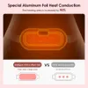 Przenośny szczupły sprzęt Inteligentny elektryczny talia masażer ogrzewania Pasek Pasek Lędźwiowy Ból Bólu Ulga dla kobiet okres menstruacyjny ciepło 231214