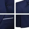 Herenpakken Blazers Voor Mannen 2 Set Bruiloft Elegant 3 Stuks Luxe Zakelijke Jassen Vest Broek Formele Volledige Jassen 231214