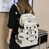 Backpack 2023 Big Capacity Man Woman Rubber Band Casual Rucksack Student School Bag For Teenage Girls Boys High Quality