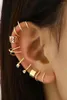 Backs Oorbellen 12 Stuks Vintage Goud Zilver Kleur Oor Clip Set Kristal NonPiercing Manchet Holle Vrouwen Trendy Sieraden Groothandel