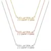 10PCS Small Mama Mom Mommy Letters Necklace Stamped Word Initial Love Alphabet Mother Necklaces for Thanksgiving Mother's Day234D