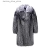 Futro męskie Faux Fur Pfhq 2023 Luźne modne imitacja płaszcza włosów news Faux Fur Fur Fur Długie ubrania męskie ubrania darmowa wysyłka 21q4429 Q231212