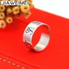 Wedding Rings Personalized Engraving Ring For Women Men 925 Solid Silver Wide Band Symbol Customized Jewelry Christmas Gift 231212