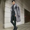 Futro męskie Faux Fur Pfhq 2023 Luźne modne imitacja płaszcza włosów news Faux Fur Fur Fur Długie ubrania męskie ubrania darmowa wysyłka 21q4429 Q231212