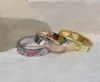 316L rostfritt stål band 18k guld lyxig kärlek ring fashionabla unisex par ringar designer smycken för kvinnor7299617