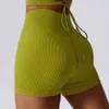 Lu Lu Align Push Up Scrunch Shorts pour le Sport Yoga citron LLs vêtements de course en plein air Fitness cyclisme Pantalon sans couture Pantalon Corto