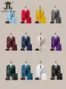 Costumes pour hommes Blazers 14 couleurs M6XL veste gilet pantalon haut de gamme marque costume d'affaires formel trois pièces marié robe de mariée solide 231214