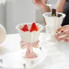 マグカップス蝶の蝶セラミックアイスクリームデザートカップコーヒーマグカワイイティーセットセラミックギフトボックスギフトカップ