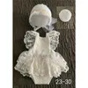 تذكارات الطفل المولود Pography Props Girl Princess Dress Outfit Romper Pography Clothing Happand Hat Association 231213