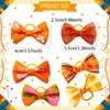 Dog Apparel 50/100pcs Orange Pet Hair Bows For Small Accessories Autumn/Fall Grooming Products