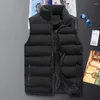 Men's Vests Vest Jacket For Men Winter Sleeveless Jackets Fashion Cotton-Padded Waistcoat Casual Coats Plus Size M-8XL Top 8