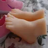 12 cm reale Simulation weiblicher Fuß Schaufensterpuppe Kind Schuhe Schießen Display Requisiten Pediküre medizinische Akupunktur Malerei ein pie297A