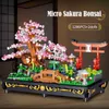 مركبة ألعاب 1426pcs Mini Moc City Bonsai Building Building Friends Home Home Decoration Potted Plant Toy Bricks for Children Giftl231114