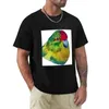 Polos masculinos Kakariki Bird Colorido Camiseta Suor Camisa de secagem rápida para fãs de esportes Camisetas Roupas masculinas