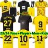 23 24サッカージャージReus Dortmunds 2023 2024ボルシアハラーフットボールシャツ