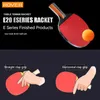 Bordtennis raquets 2st ping pong racket nybörjare 3 stjärnträning set finnar i horisontellt racket gummi hight kvalitet blad bat 231214