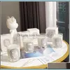 شموع شموع 190 جرام شمعة معطرة بما في ذلك مربع تراجع مربع Bougie Pare Home Decoration Collection Collection Item Drop Dropen