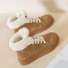 Boots High Top Warm Sneakers Winter Shoes Women Velvet Fur Snowboots 2023 Ankle