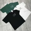 T-shirts voor heren 2023 Cole Buxton ITALIC OUTLINE T-shirt Heren Dames Geborduurd CB Tee Oversized korte mouw Vintage stof Ronde hals Tops T231214