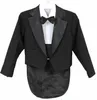 Suits spring autumn Boys suits for weddings Kids Prom BlackWhite Tuxedo Children Clothing Set Boy Costume 231213