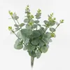 Decorative Flowers 1PCS Plastic Eucalyptus Simulated Money Leaf Artificial Plants Flower Arrangement Accessories Garden Porch Window Box