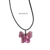 Pendentif Colliers Mode Collier Résine Clavicule Chaîne Pour Woemn Adolescentes Filles Chaînes De Cou À La Mode Y2k Bijoux Cadeau F19D