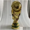 Decorative Objects Figurines Big Size Golden Color Football Champion Souvenir Mascot 35Cm Height Toy 210318 Drop Delivery Home Gar Dhvl7