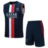 MBAPPE HAKIMI soccer Tracksuits Messis 23 24 Maillots de football 2023 2024 MARQUINHOS VERRATTI shirt uniform Fabian Sanches Training vest sets pants adult