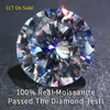 Big Real 1CT 6 5 mm Color de VVS1 3EX Cut Lose Diamond Stone Whole Moissanite dla Ring290f