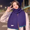 Szaliki Dzienne Szalik student Solid Kolor Woolen Korean Female Cheleckief Foulard Bufanda Akcesoria