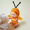 Dolls Fashion 11cm محاكاة Debirth Doll Toy Mini Cute Sleep Baby Series Doll Cartoon Animal Toy Childrens Gift 231214