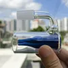 14 mm 90 ° glazen asvangerkom voor bong waterpijp shisha met siliconen container