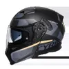 サイクリングヘルメットモーターサイクルヘルメットデュアルバイザーモジュラーは、成人男性と女性のためのフルフェイスをフリップアップしますDOT ECE承認231213