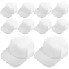 Kapity kulowe 10pcs transfer ciepła Baseball Hats DIY Puste drukarstwo kapelusz Siatka Sublimacja