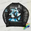 Мужские футболки Vintage LS Saint Michael Хорошая потертая футболка Мужчины Женщины Монахиня с принтом Отверстие Повседневная футболка унисекс из плотной ткани Топы Футболка T231214