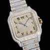 Diamond Watch Designer ساعات للرجال الحركة الميكانيكية الآلية للرجال مقاوم للماء سوار الياقوت الأعمال الفولاذ المقاوم للصدأ 40 مم معصم مونتر دي لوكس