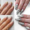 Faux ongles 23 couleurs métallisé chrome ongles poudre ensemble Y2K miroir magique or argent décor frottant paillettes pigment flocons accessoires de manucure 231213