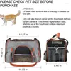 Dog Carrier Cat Airline Approved Soft Sided Pet Travel Bag Car Seat Safe Carrie