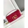 Straddle Bags Diagonal Shoulder Bag Single 3d New Chain Designer Handheld Stick Evening Sequins Purse 2024 Valeenttino Embroidery Banquet Beaded Shiny WF9T